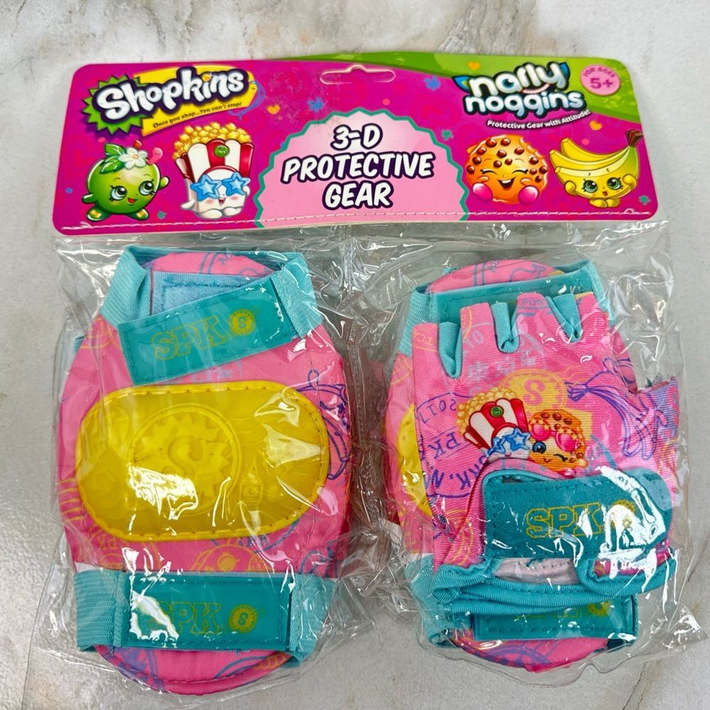 New Shopkins 3D Kids Protective Gear Elbow & Knee Pads, Gloves